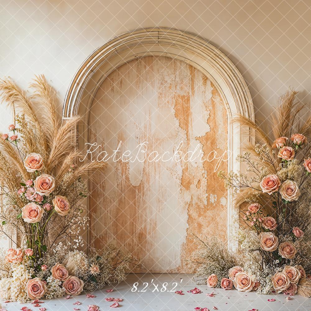 Kate Flower Arch Pampas Grass Backdrop Designed by Emetselch