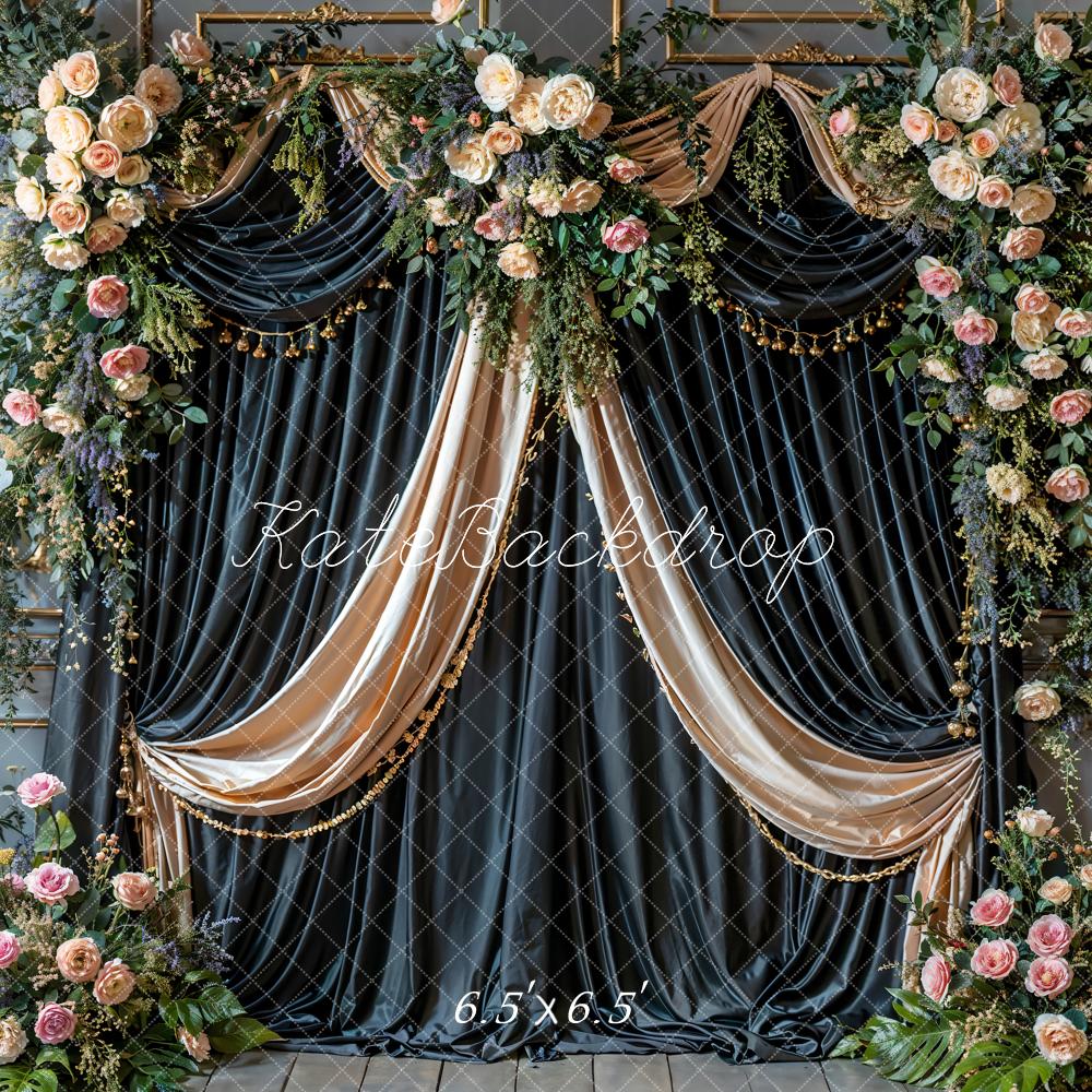 Kate Flower Drapes Backdrop Designed by Emetselch