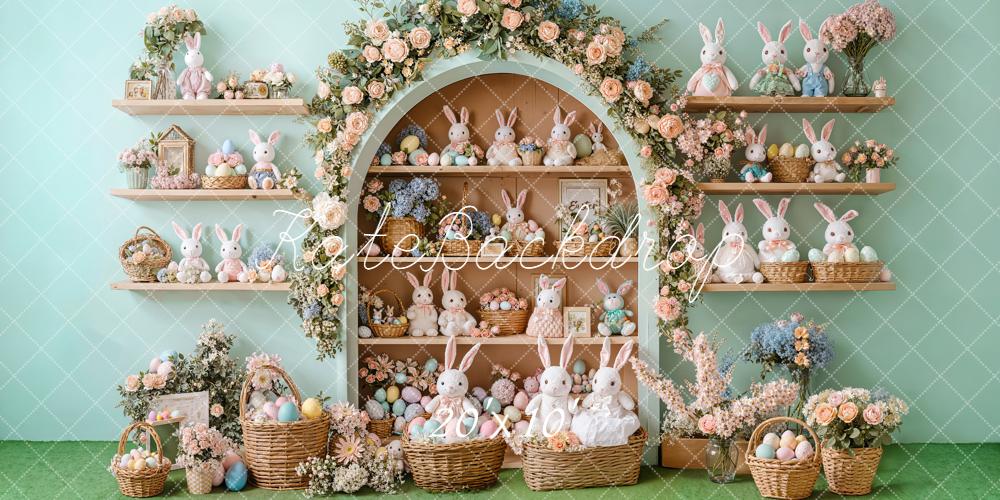 Kate Easter Bunny Eggs Backdrop Designed by Emetselch