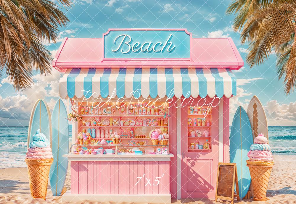 Kate Beach Ice Cream Backdrop Designed by Chain - Kate Backdrop AU