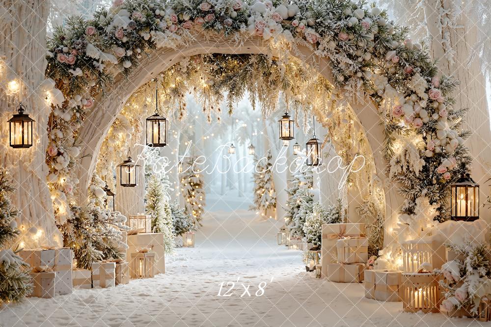 Kate Winter Arch Snow Backdrop Designed by Emetselch
