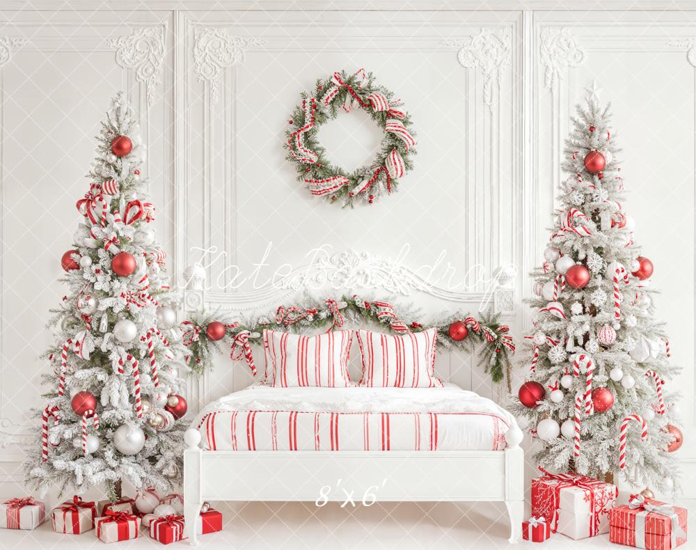 Kate Christmas Trees Bed Fleece Backdrop Designed by Emetselch