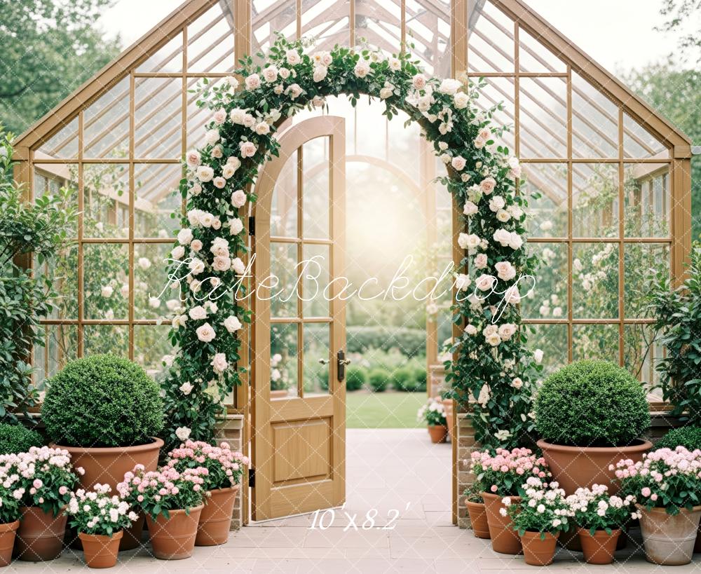 Kate Spring Greenhouse Plants Backdrop Designed by Patty Roberts