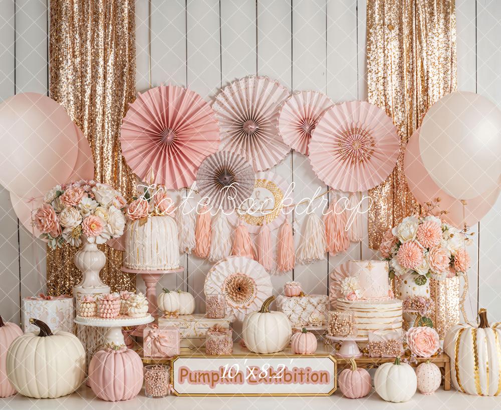 Kate Pumpkin Exhibition Backdrop Cake Smash Designed by Emetselch - Kate Backdrop AU