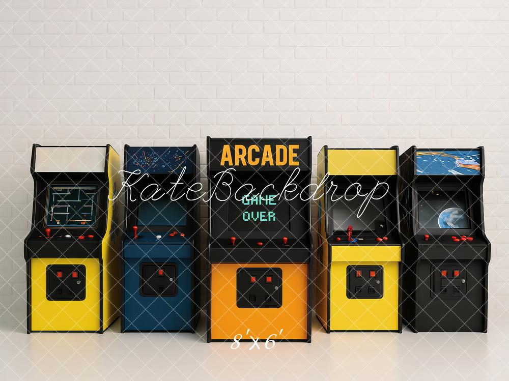 Kate Arcade Machines Brick Wall Backdrop Designed by Ashley Paul
