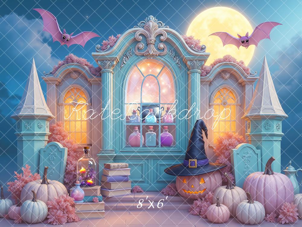 Kate Halloween Pastel Witch Hat Backdrop Designed by Mini MakeBelieve