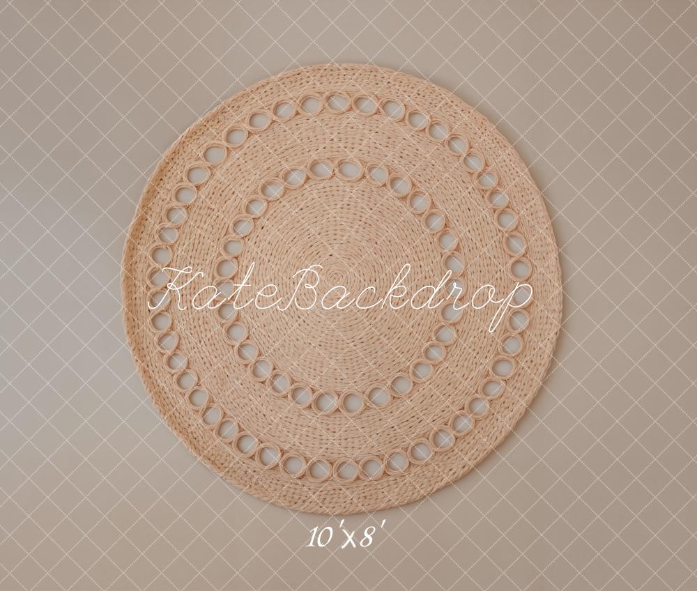 Kate Woven Mat Diamond Pattern Fleece Backdrop Designed by Emetselch - Kate Backdrop AU