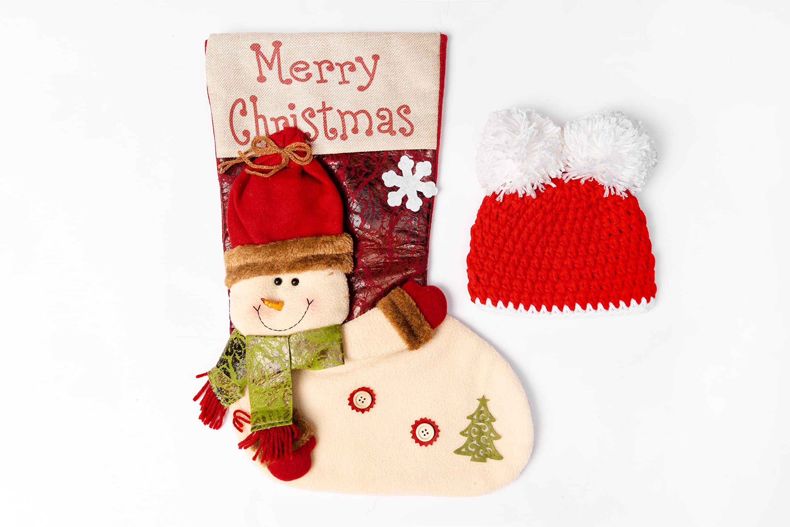 Kate Christmas Newborn Photography Props Baby Photo Outfits Christmas Photo Costume for Baby Red - Kate Backdrop AU