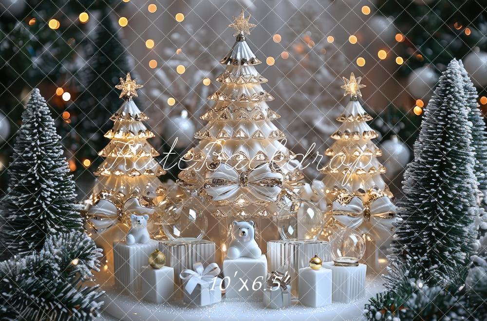Kate Christmas White Trees Backdrop Designed by Mini MakeBelieve - Kate Backdrop AU