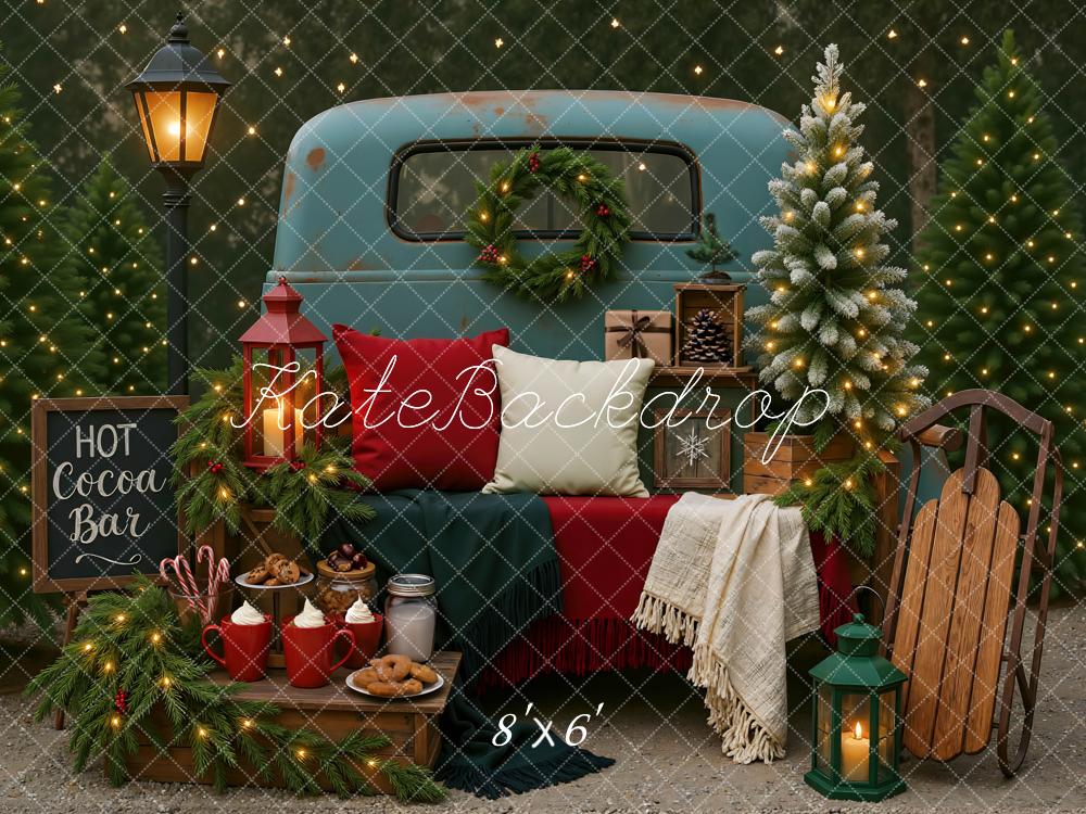 Kate Christmas Hot Cocoa Bar Backdrop Designed by Mini MakeBelieve