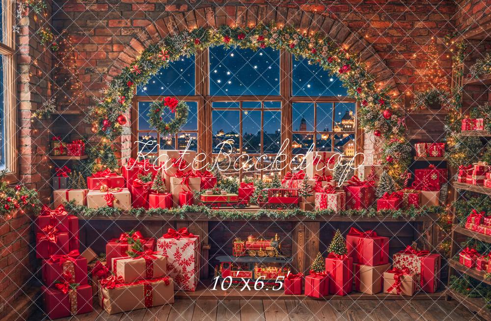Kate Christmas Presents Window Backdrop Designed by Emetselch