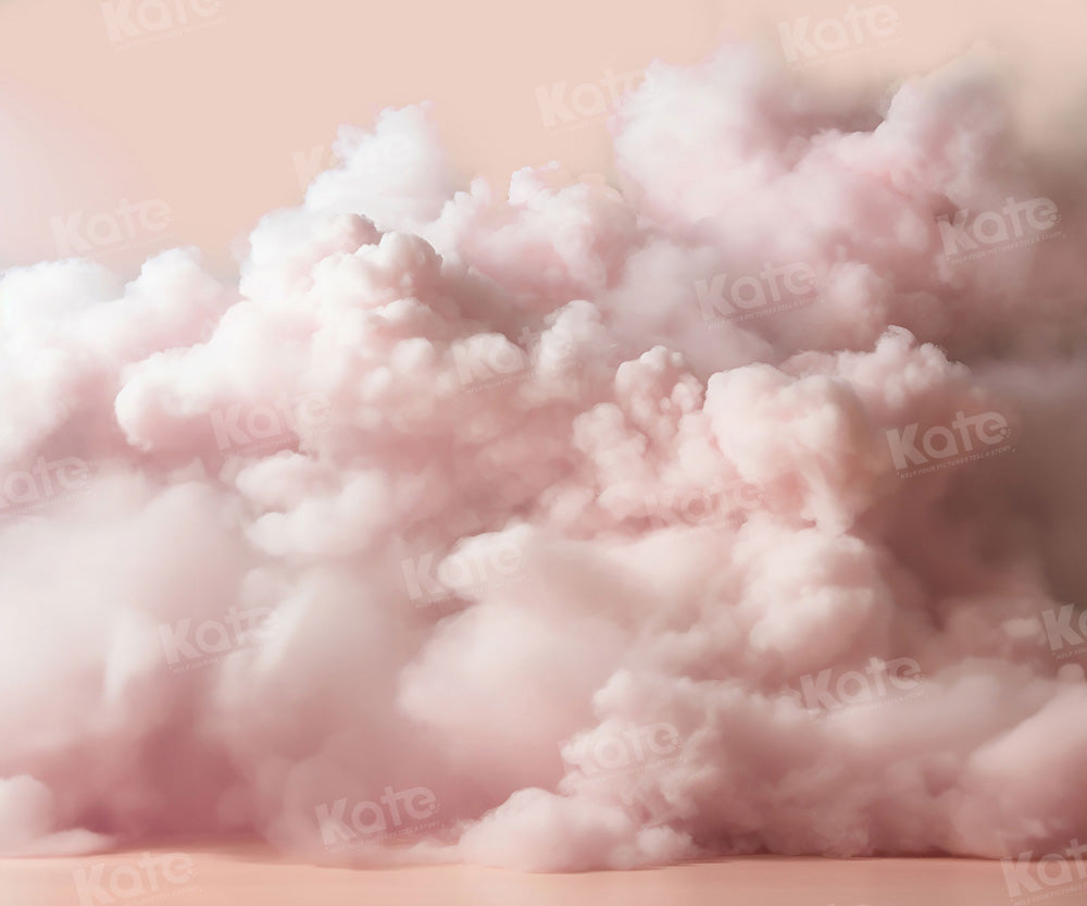 Kate Pink Cloud Puff Backdrop Designed by Chain