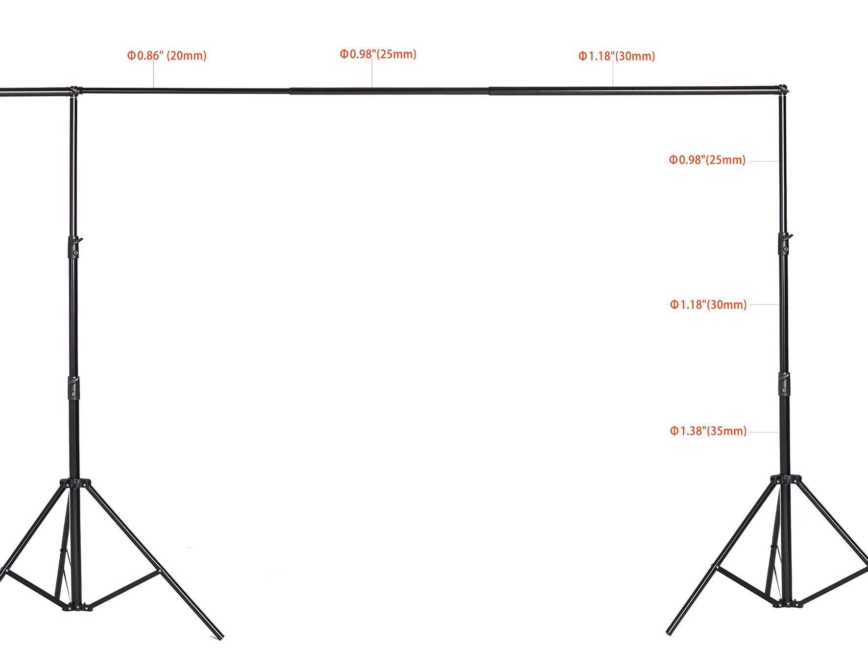 Kate 6x3m Frame Stand for room set( including 8 clips + one carrying case)