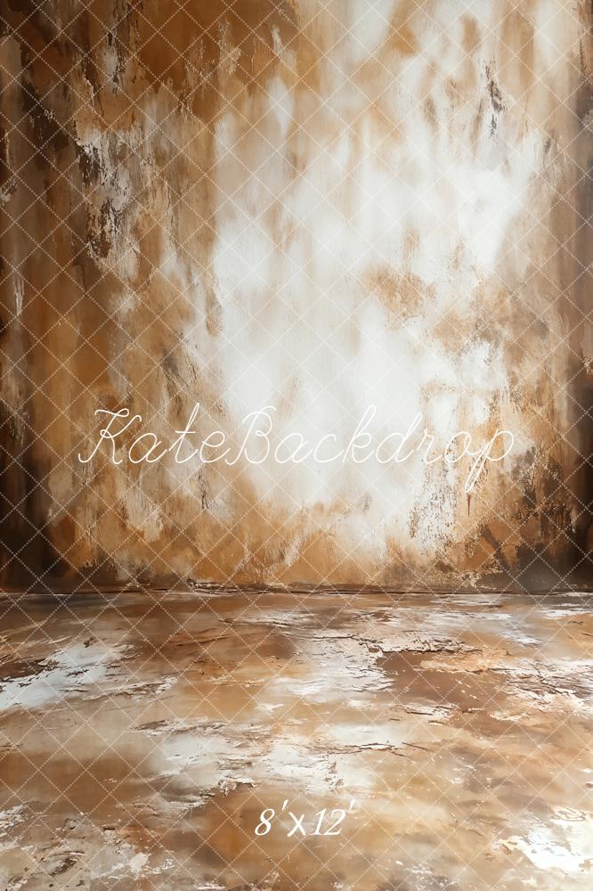 Kate Abstract Texture Brown Fleece Backdrop Designed by GQ