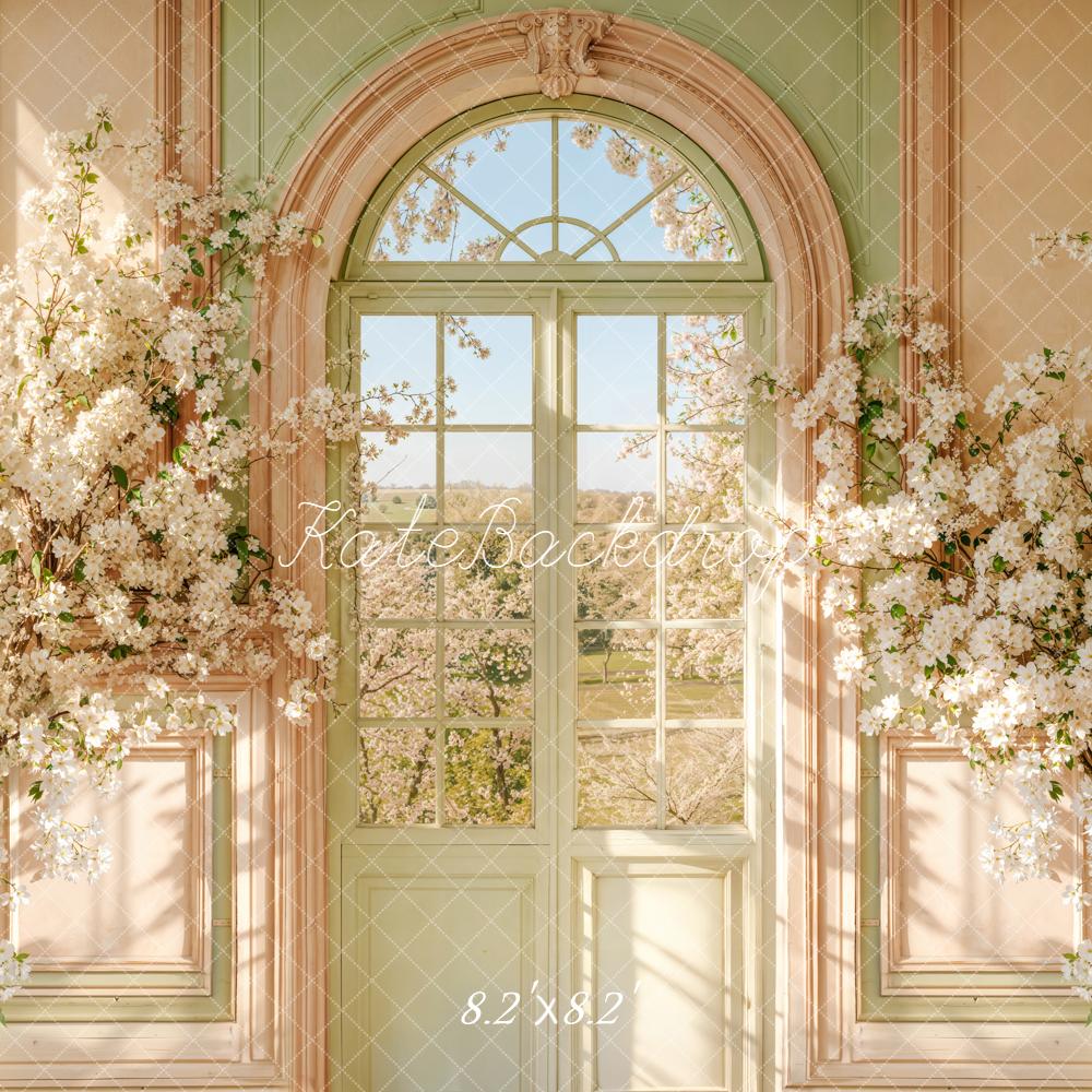 Kate Spring Floral Arch Door Backdrop Designed by Chain