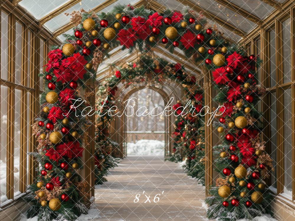 Kate Christmas Flower Arch Backdrop Designed by Mini MakeBelieve - Kate Backdrop AU