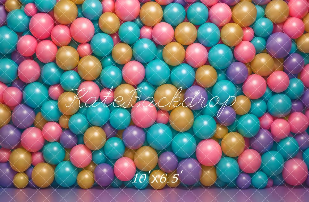 Kate Colourful Ball Wall Backdrop Designed by Ashley Paul