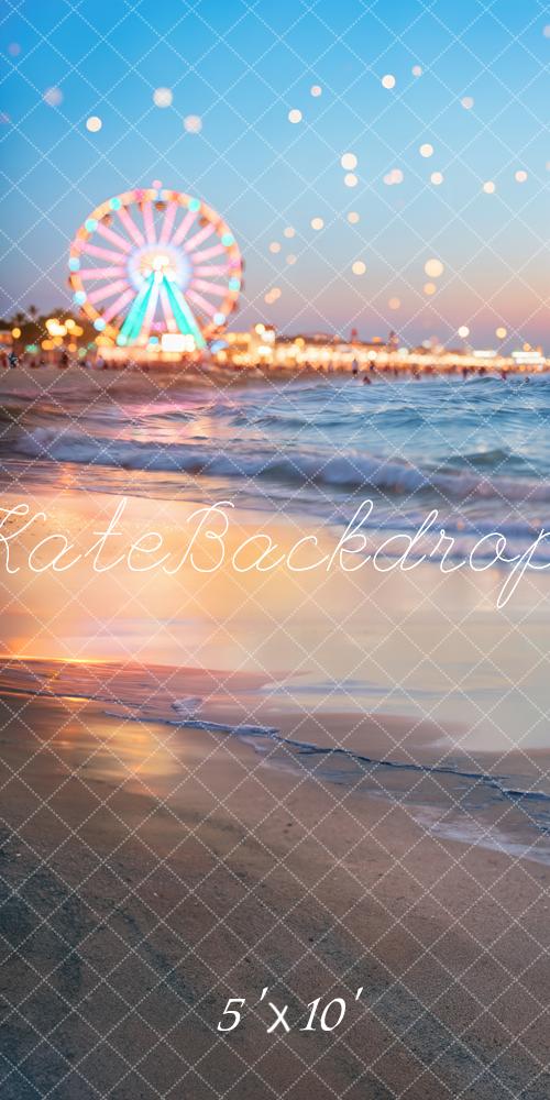 Kate Sweep Ferris Wheel Beach Bokeh Backdrop Designed by Chain - Kate Backdrop AU