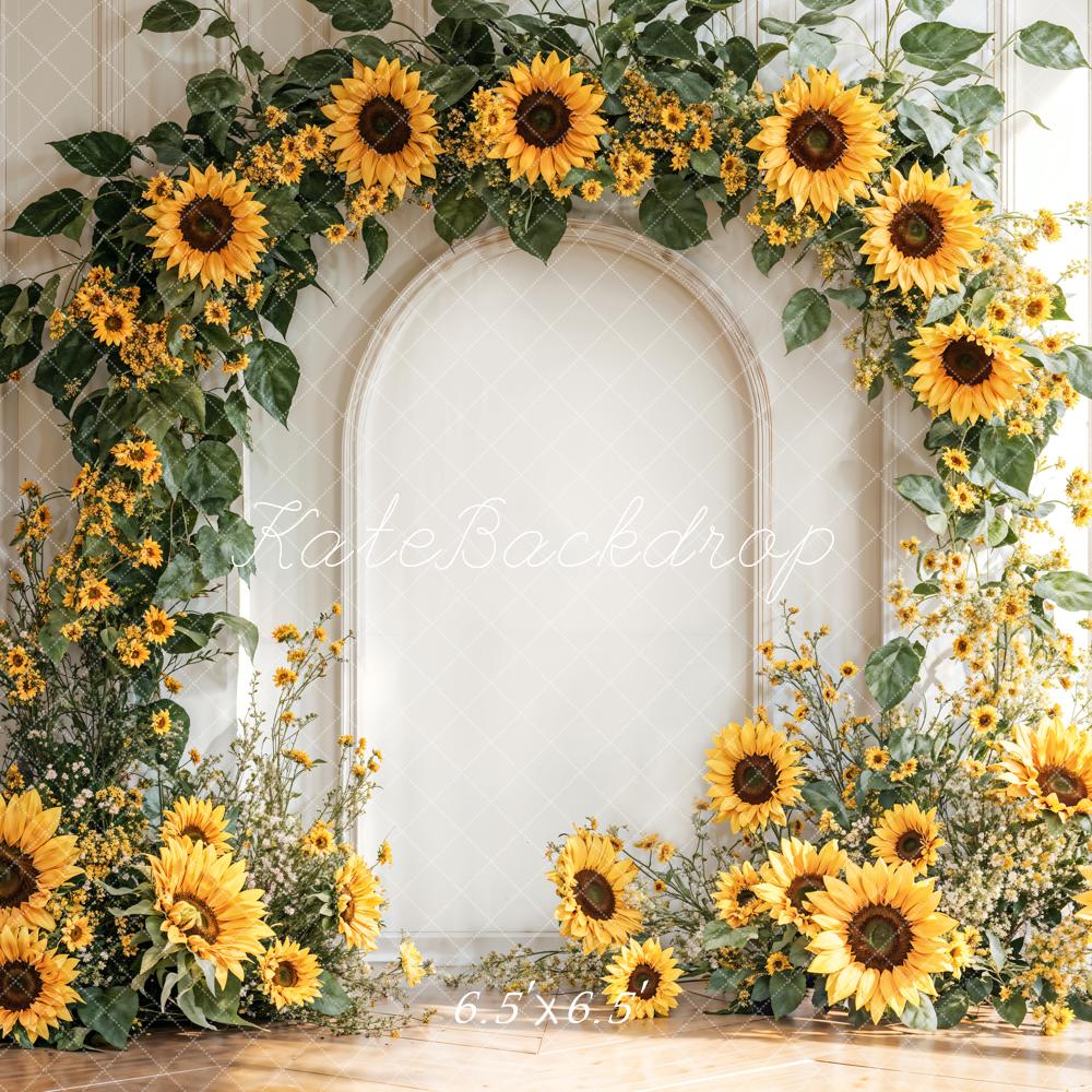 Kate Arch Sunflower Wall Backdrop Designed by Emetselch - Kate Backdrop AU