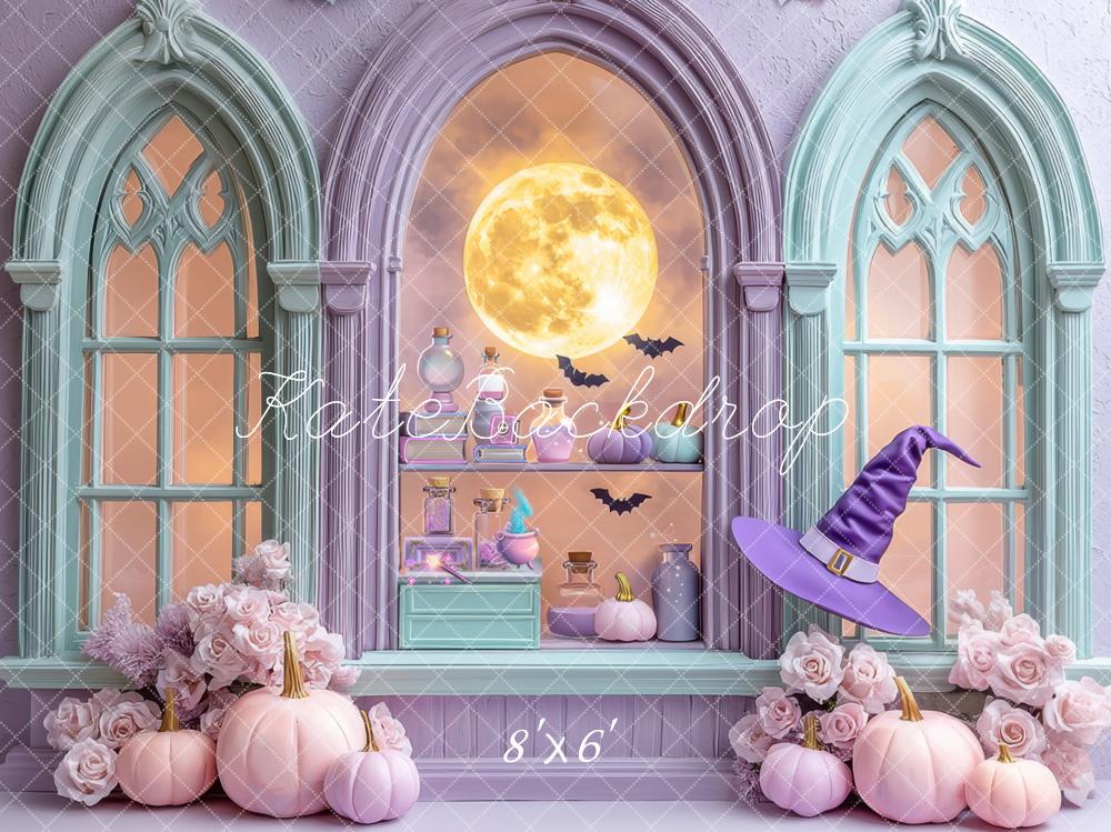 Kate Halloween Gothic Pastel Purple Backdrop Designed by Mini MakeBelieve