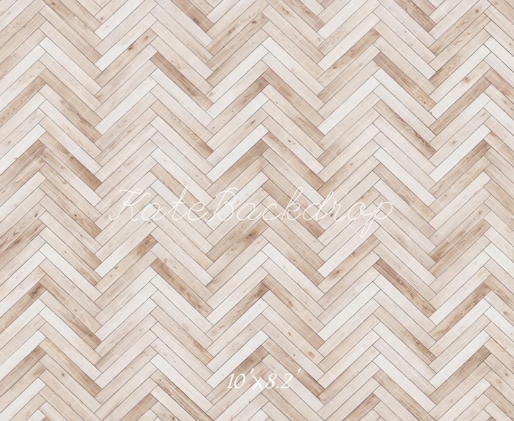 Kate Herringbone Wood Texture Backdrop Designed by Emetselch