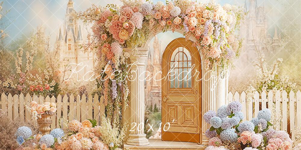 Kate Flower Arch Castle Garden Backdrop Designed by Chain