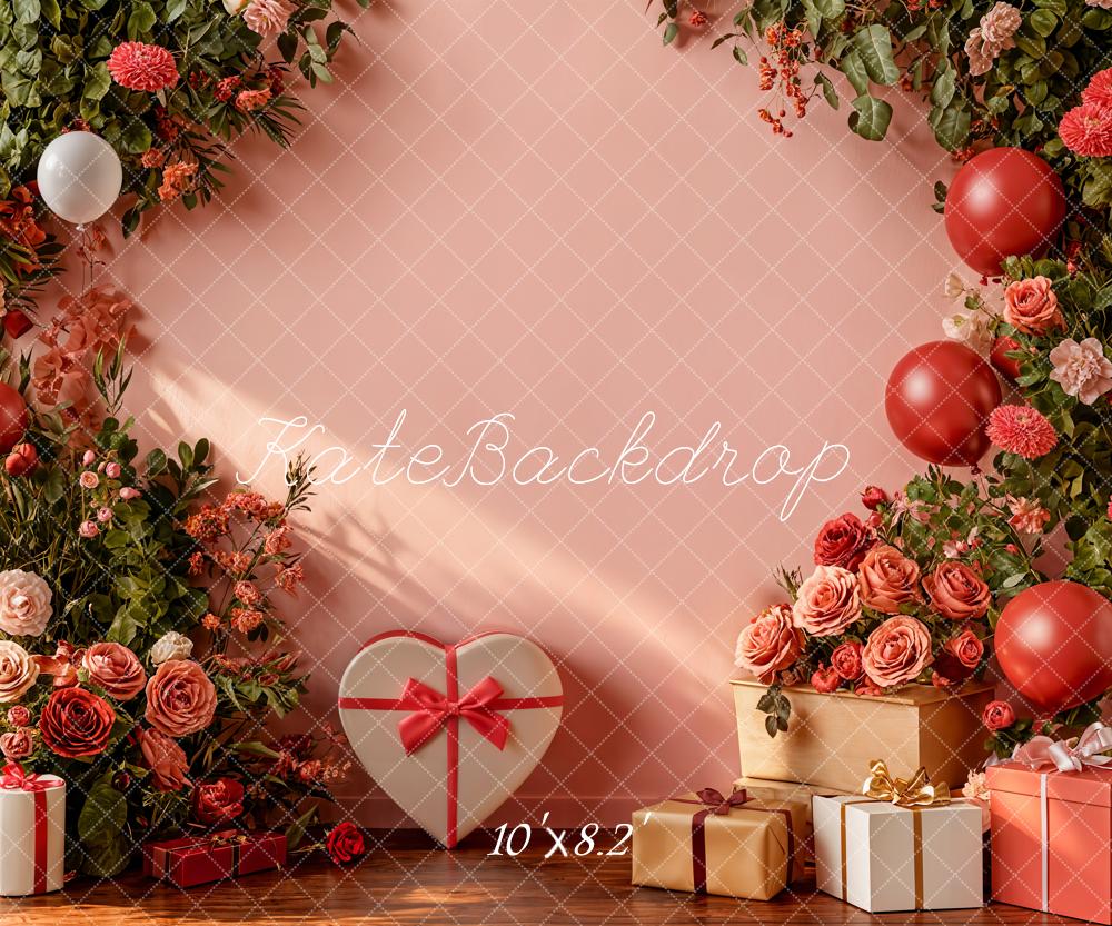 Kate Valentine Balloons Gifts Fleece Backdrop Designed by Emetselch