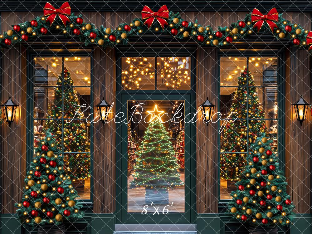 Kate Christmas Shopfront Tree Backdrop Designed by Mini MakeBelieve - Kate Backdrop AU