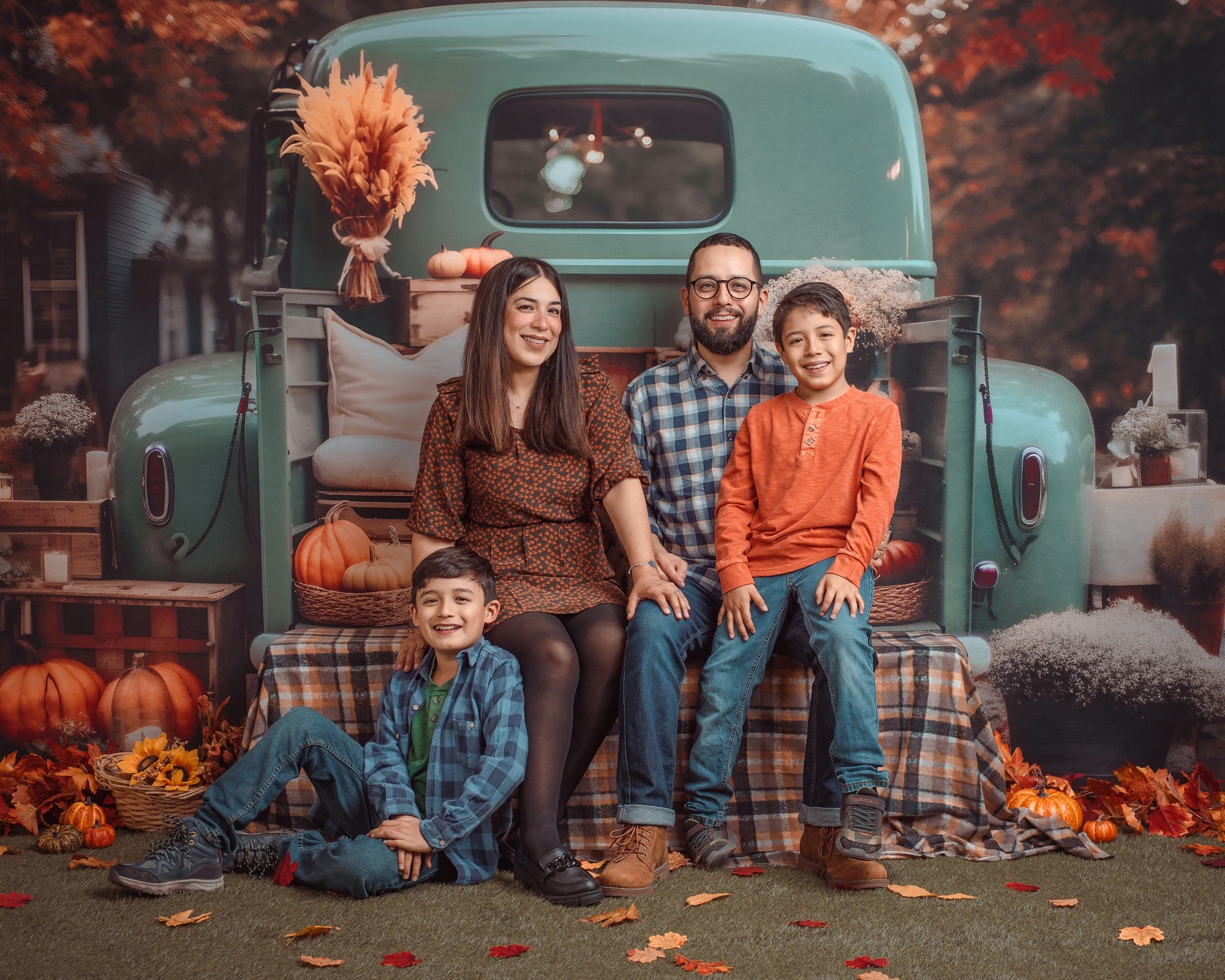 Kate Autumn Car Truck Backdrop for Photography - Kate Backdrop AU