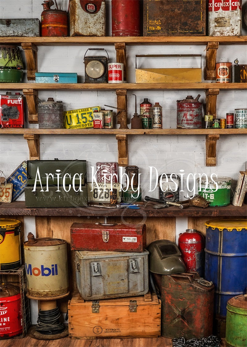 Kate Garage Wall Backdrop designed by Arica Kirby - Kate Backdrop AU