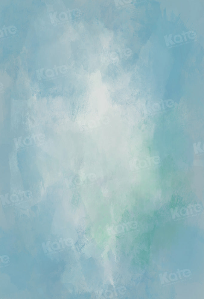 Kate Light Teal Abstract Texture Backdrop Designed by Chain Photography - Kate Backdrop AU