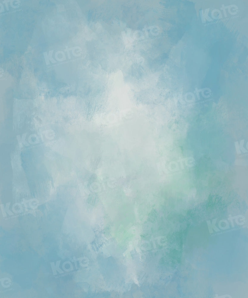 Kate Light Teal Abstract Texture Backdrop Designed by Chain Photography - Kate Backdrop AU