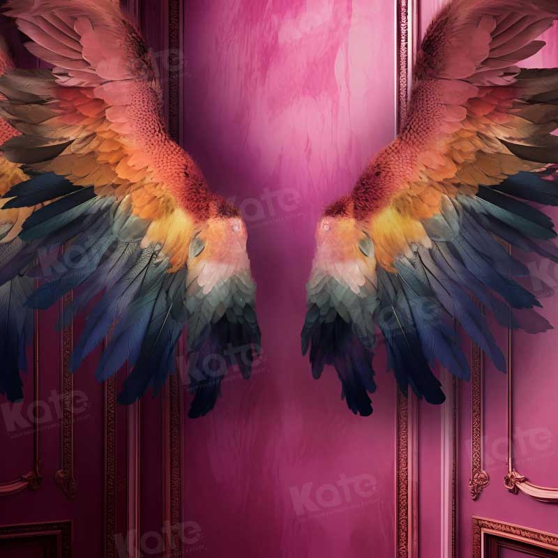 Kate Abstract Pink Wall Wings Backdrop for Photography - Kate Backdrop AU