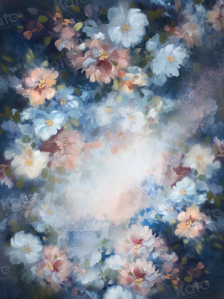 Kate Artistic Oil Painting Style Flowers Backdrop Designed by GQ - Kate Backdrop AU