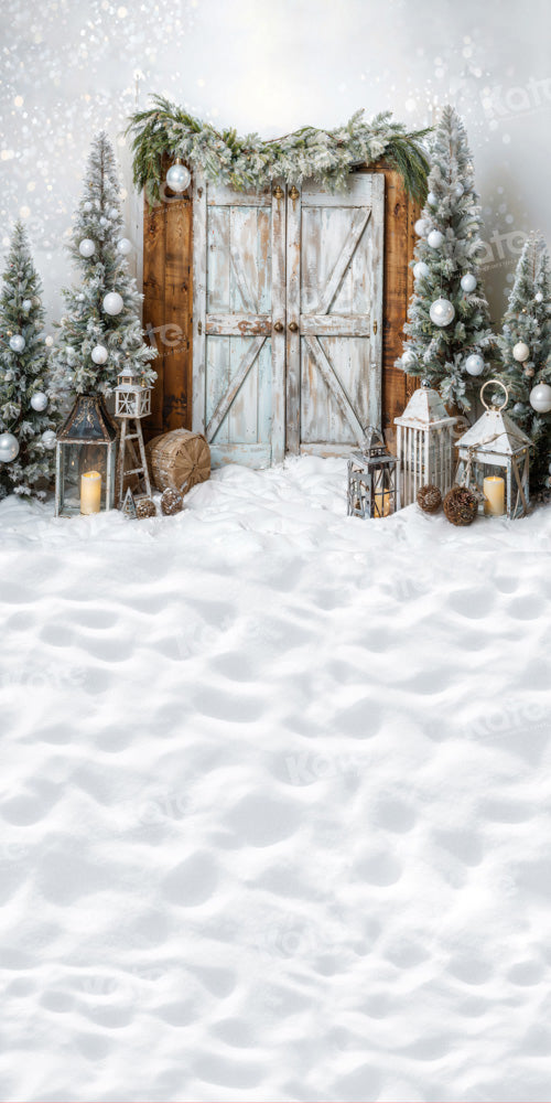 Kate Sweep Christmas Snow Backdrop Designed by GQ - Kate Backdrop AU