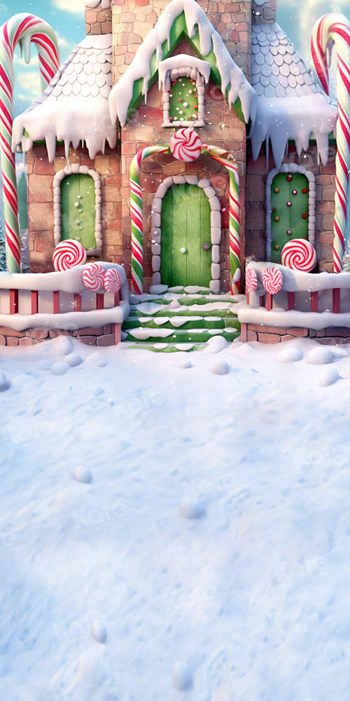 Kate Snow Candy Christmas House Backdrop Designed by Emetselch - Kate Backdrop AU
