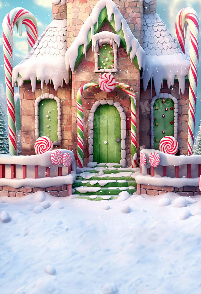 Kate Snow Candy Christmas House Backdrop Designed by Emetselch - Kate Backdrop AU
