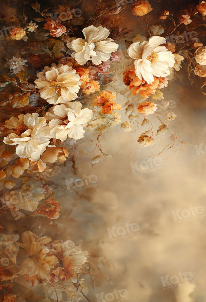 Kate Portrait Fine Art Floral Backdrop Designed by GQ