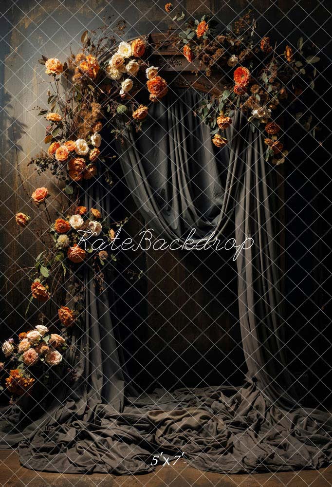 Kate Artistic Yellow Flower Curtain Backdrop Designed by Chain Photography - Kate Backdrop AU