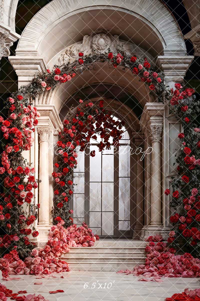Kate Valentine's Day Flowers Arch Wall Palace Backdrop Designed by Chain Photography - Kate Backdrop AU
