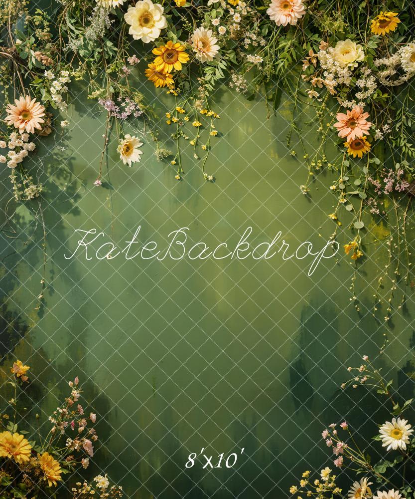 Kate Spring Green Flower Backdrop Designed by Chain Photography - Kate Backdrop AU