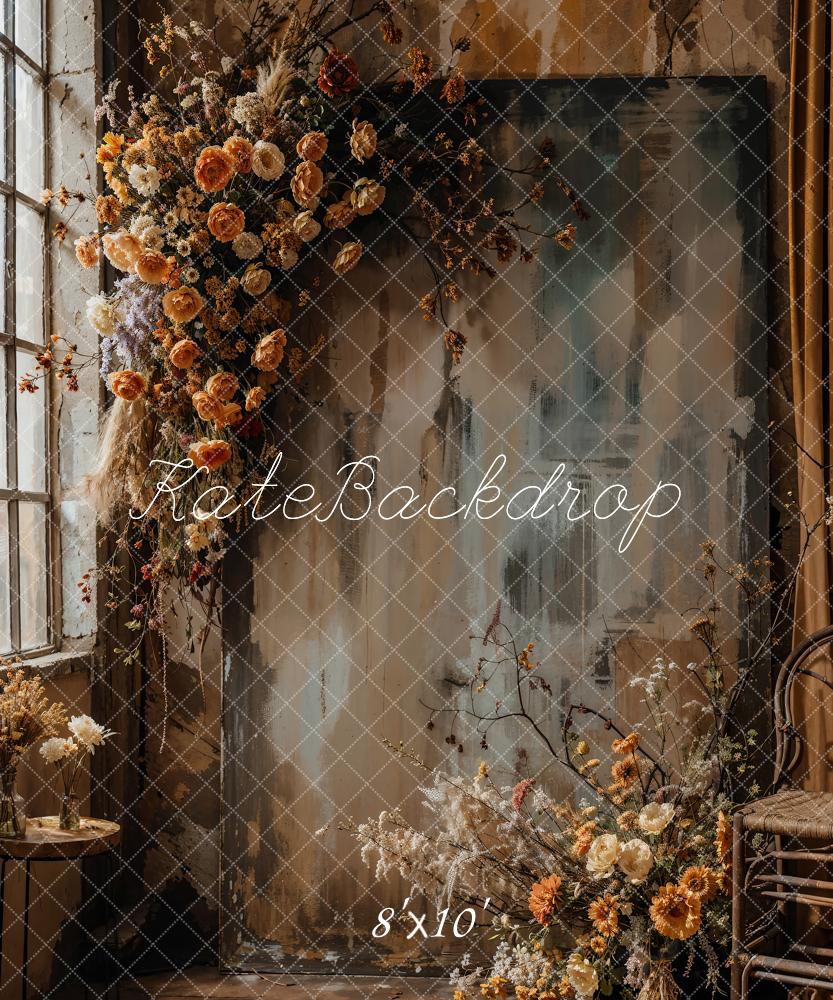 Kate Oil Painting Flowers Abstract Backdrop Designed by Emetselch