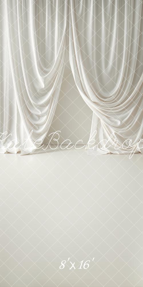 Kate White Soft Curtain Wall Backdrop Designed by Emetselch - Kate Backdrop AU