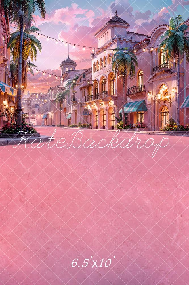 Kate Pink Floor Town Backdrop Designed by Chain Photography - Kate Backdrop AU