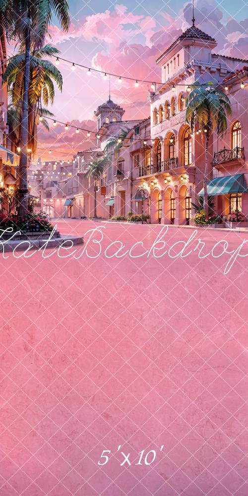 Kate Sweep Pink Town Backdrop Designed by Chain Photographer - Kate Backdrop AU