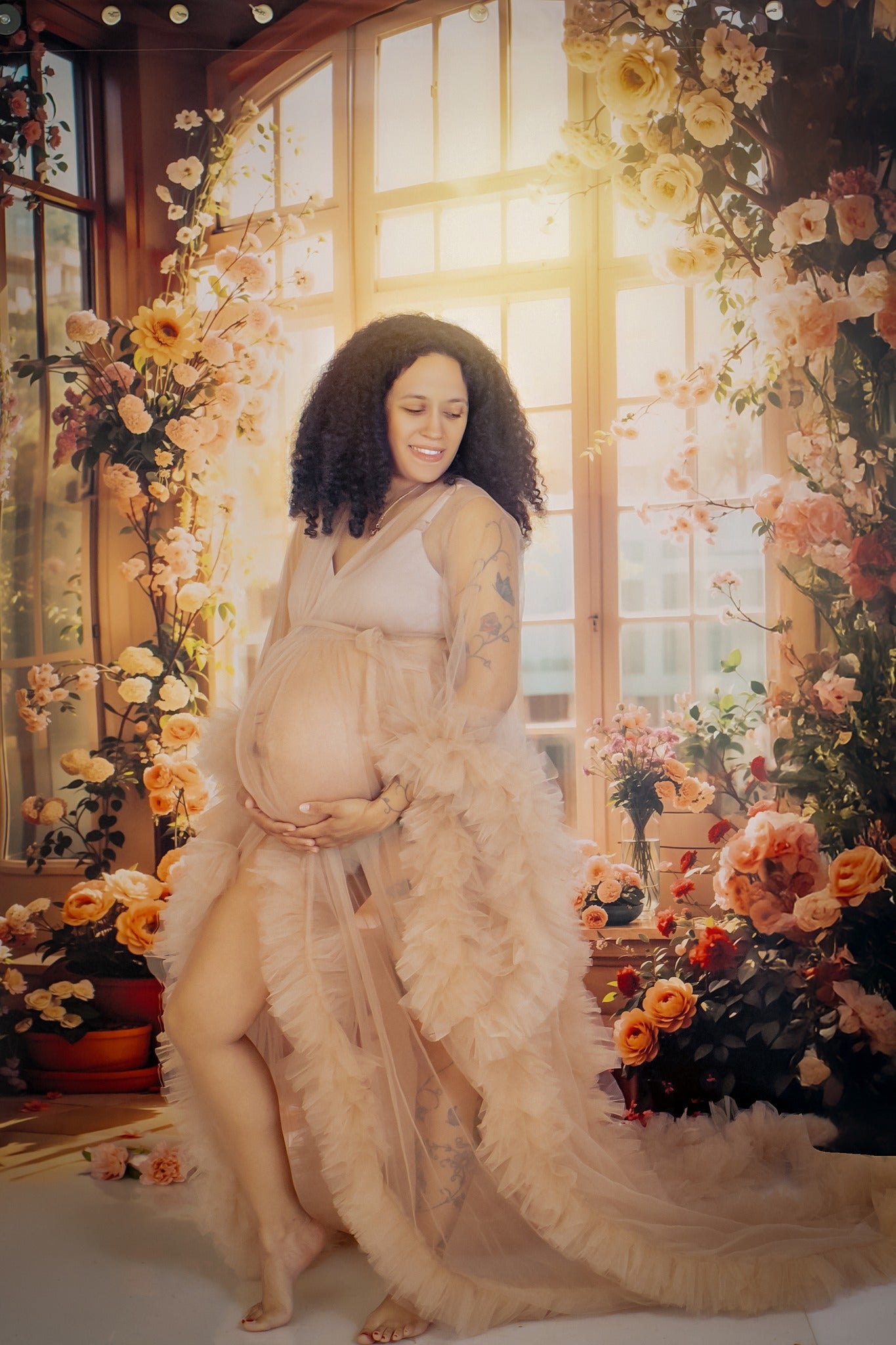 Kate Spring Sunshine Window Backdrop Designed by Emetselch - Kate Backdrop AU