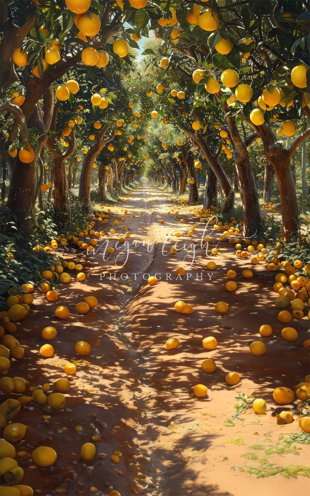 Kate Sweep Orange Grove Backdrop Designed by Megan Leigh - Kate Backdrop AU