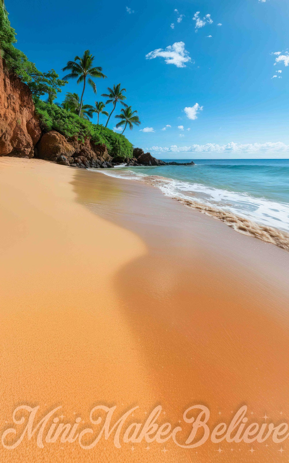 Kate Sweep Beach Seaside Backdrop for Photography Designed by Mini Makebelieve - Kate Backdrop AU