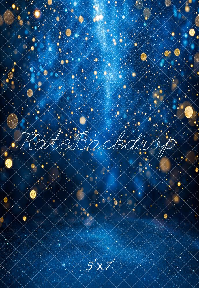 Kate Blue Bokeh Glitter Backdrop Designed by Emetselch - Kate Backdrop AU