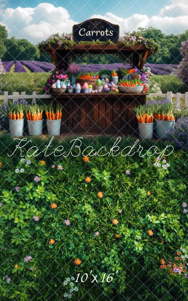 Kate Sweep Carrot Grass Easter Backdrop Designed by Mini MakeBelieve - Kate Backdrop AU
